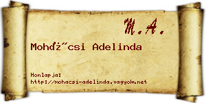 Mohácsi Adelinda névjegykártya